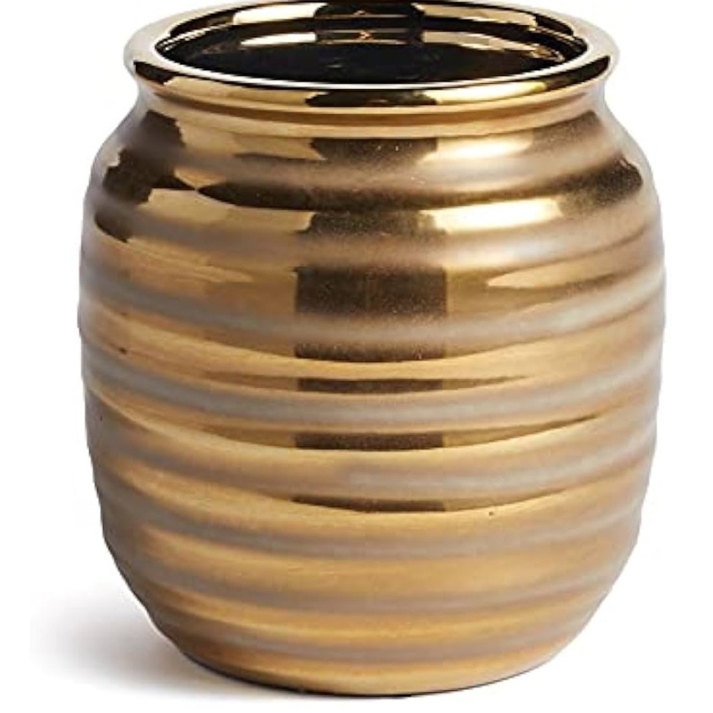 Napa Ceramic decorative Gold‎ Jar Vase Home Decor accent piece